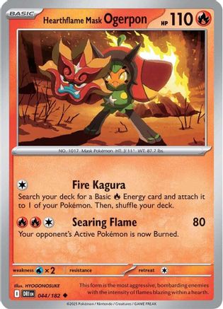 [PKM] Hearthflame Mask Ogerpon (044/182) [Scarlet & Violet: Destined Rivals]