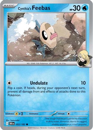 [PKM] Cynthia's Feebas (052/182) [Scarlet & Violet: Destined Rivals]