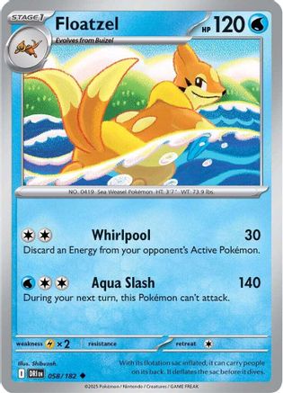 [PKM] Floatzel (058/182) [Scarlet & Violet: Destined Rivals]