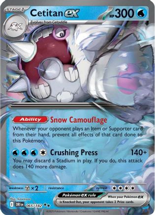 [PKM] Cetitan ex (065/182) [Scarlet & Violet: Destined Rivals]