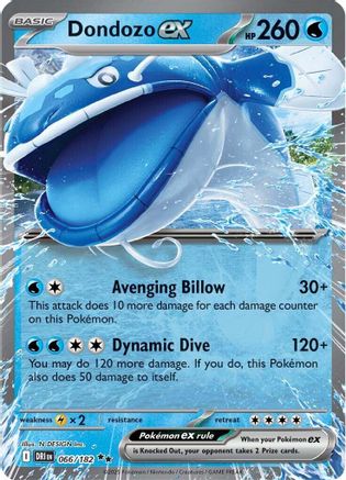 [PKM] Dondozo ex (066/182) [Scarlet & Violet: Destined Rivals]
