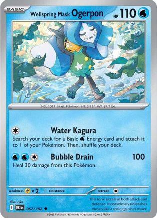 [PKM] Wellspring Mask Ogerpon (067/182) [Scarlet & Violet: Destined Rivals]