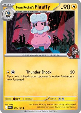 [PKM] Team Rocket's Flaaffy (073/182) [Scarlet & Violet: Destined Rivals]