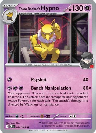 [PKM] Team Rocket's Hypno (080/182) [Scarlet & Violet: Destined Rivals]
