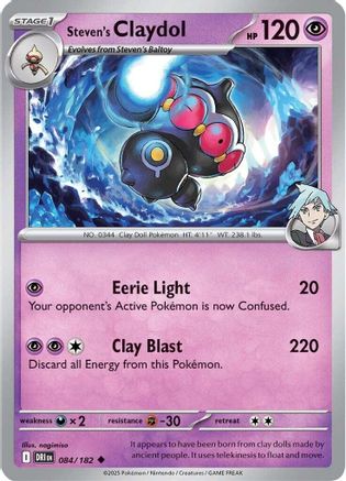 [PKM] Steven's Claydol (084/182) [Scarlet & Violet: Destined Rivals]