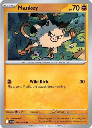 [PKM] Mankey (090/182) [Scarlet & Violet: Destined Rivals]