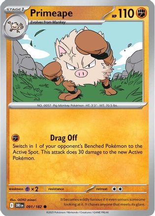 [PKM] Primeape (091/182) [Scarlet & Violet: Destined Rivals]