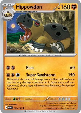 [PKM] Hippowd (106/182) [Scarlet & Violet: Destined Rivals]