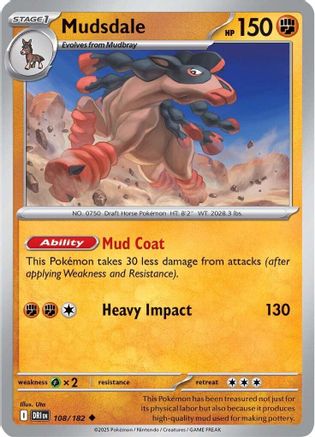 [PKM] Mudsdale (108/182) [Scarlet & Violet: Destined Rivals]