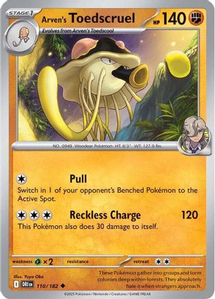 [PKM] Arven's Toedscruel (110/182) [Scarlet & Violet: Destined Rivals]