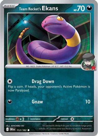 [PKM] Team Rocket's Ekans (112/182) [Scarlet & Violet: Destined Rivals]