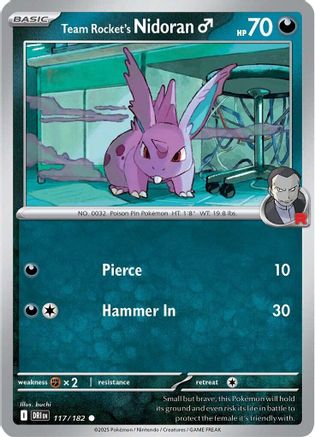 [PKM] Team Rocket's Nidorand (117/182) [Scarlet & Violet: Destined Rivals]