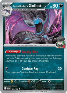 [PKM] Team Rocket's Golbat (121/182) [Scarlet & Violet: Destined Rivals]