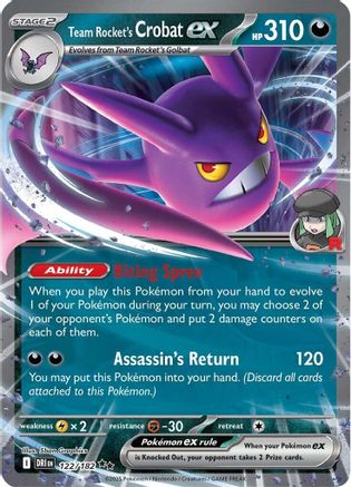 [PKM] Team Rocket's Crobat ex (122/182) [Scarlet & Violet: Destined Rivals]