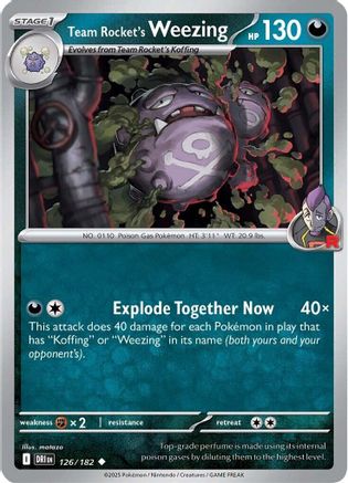 [PKM] Team Rocket's Weezing (126/182) [Scarlet & Violet: Destined Rivals]