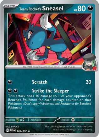 [PKM] Team Rocket's Sneasel (128/182) [Scarlet & Violet: Destined Rivals]