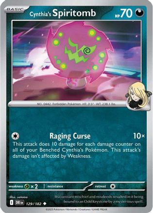 [PKM] Cynthia's Spiritomb (129/182) [Scarlet & Violet: Destined Rivals]