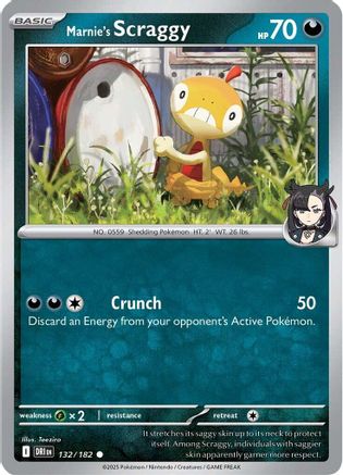 [PKM] Marnie's Scraggy (132/182) [Scarlet & Violet: Destined Rivals]