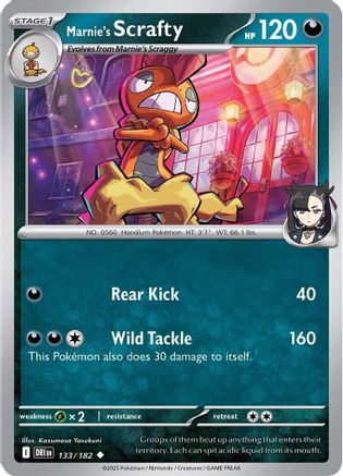 [PKM] Marnie's Scrafty (133/182) [Scarlet & Violet: Destined Rivals]