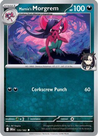 [PKM] Marnie's Morgrem (135/182) [Scarlet & Violet: Destined Rivals]