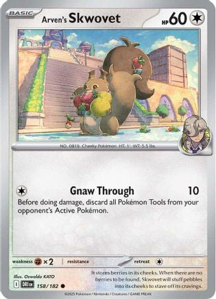 [PKM] Arven's Skwovet (158/182) [Scarlet & Violet: Destined Rivals]