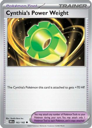 [PKM] Cynthia's Power Weight (162/182) [Scarlet & Violet: Destined Rivals]