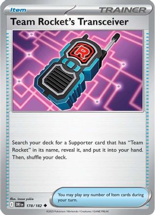 [PKM] Team Rocket's Transceiver (178/182) [Scarlet & Violet: Destined Rivals]