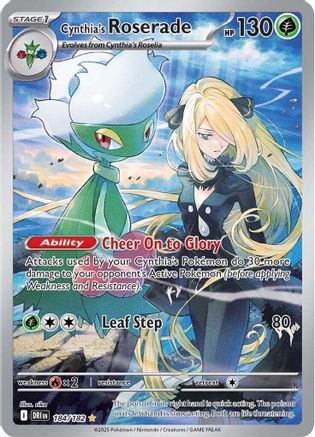 [PKM] Cynthia's Roserade (184/182) [Scarlet & Violet: Destined Rivals]