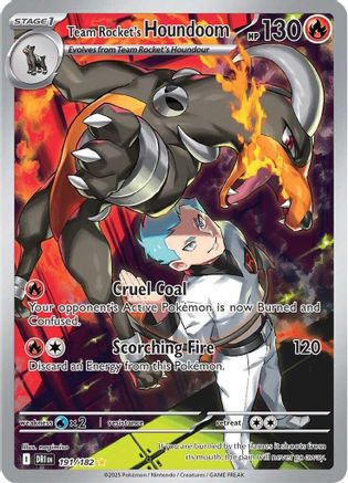 [PKM] Team Rocket's Houndoom (191/182) [Scarlet & Violet: Destined Rivals]