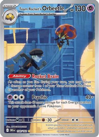 [PKM] Team Rocket's Orbeetle (198/182) [Scarlet & Violet: Destined Rivals]
