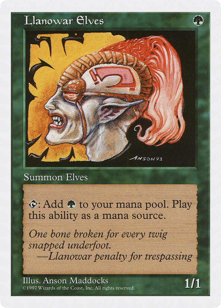 {C} Llanowar Elves [Fifth Edition][5ED 313]
