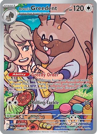 [PKM] Arven's Greedent (205/182) [Scarlet & Violet: Destined Rivals]