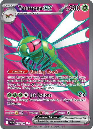 [PKM] Yanmega ex (206/182) [Scarlet & Violet: Destined Rivals]