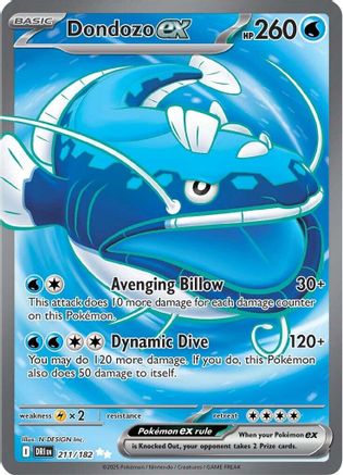 [PKM] Dondozo ex (211/182) [Scarlet & Violet: Destined Rivals]