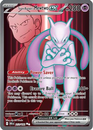 [PKM] Team Rocket's Mewtwo ex (213/182) [Scarlet & Violet: Destined Rivals]