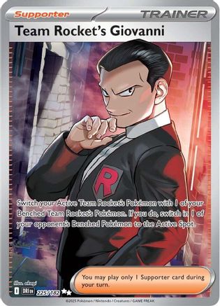 [PKM] Team Rocket's Giovanni (225/182) [Scarlet & Violet: Destined Rivals]