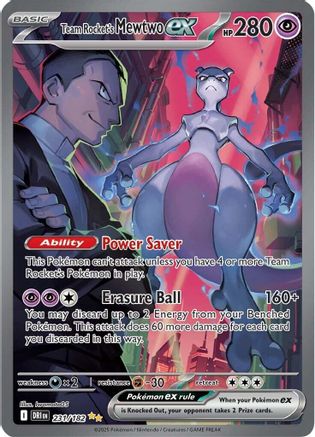 [PKM] Team Rocket's Mewtwo ex (231/182) [Scarlet & Violet: Destined Rivals]