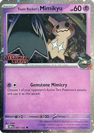 [PKM] Team Rocket's Mimikyu (087/182) (Destined Rivals Stamp) [Scarlet & Violet: Destined Rivals]