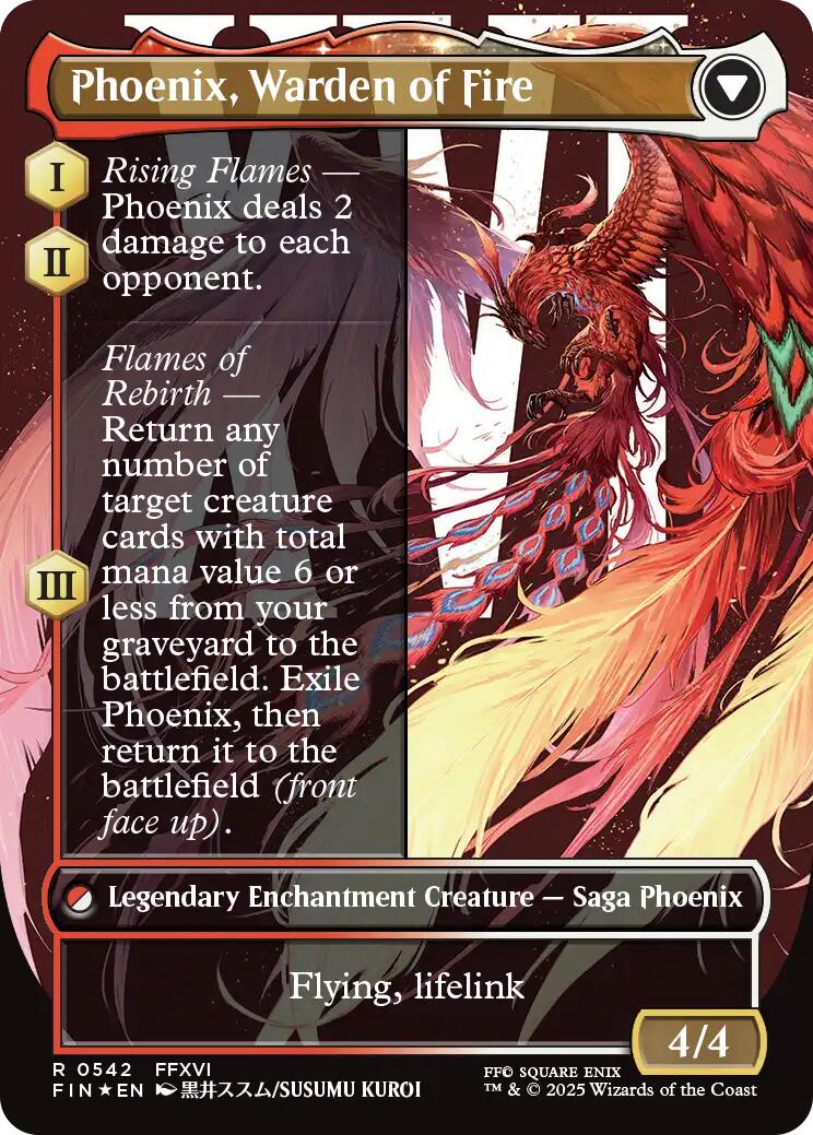 {@@FIN R} Joshua, Phoenix's Dominant (Surge Foil) [FINAL FANTASY][FIN 542]