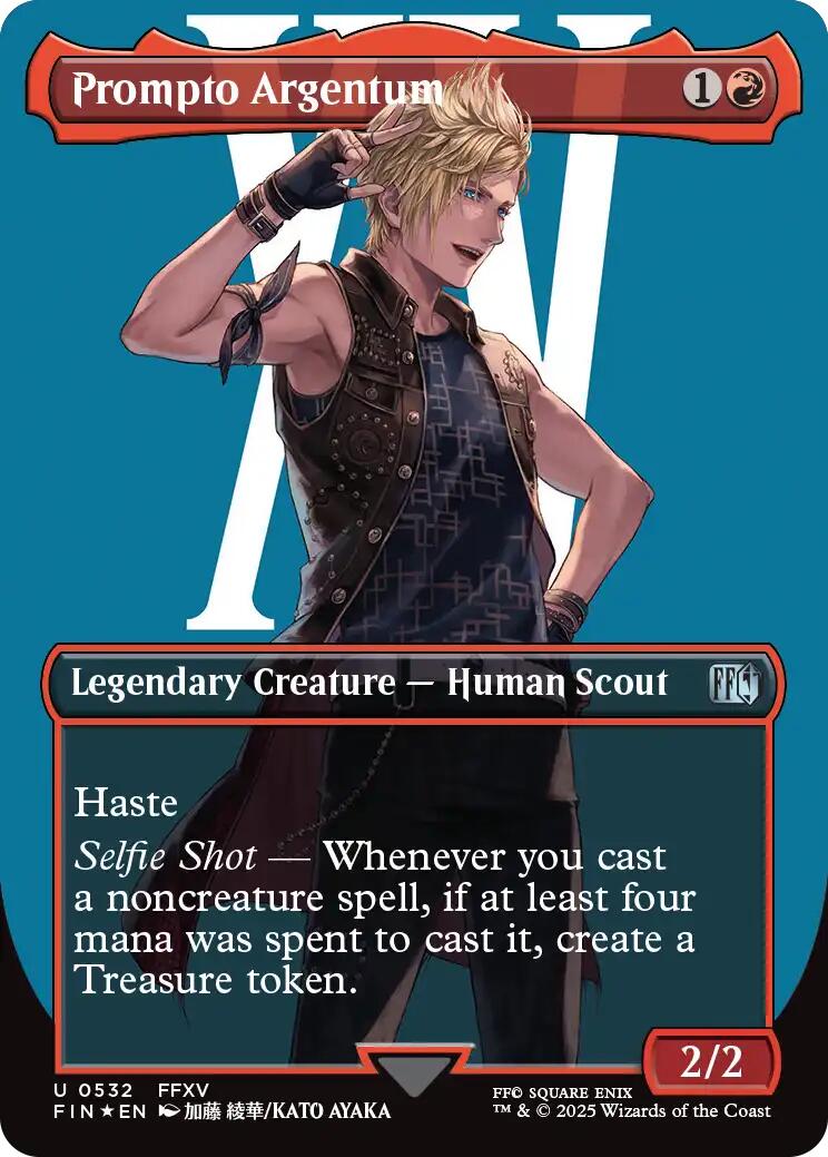 {@C} Prompto Argentum (Borderless) (Surge Foil) [FINAL FANTASY][FIN 532]