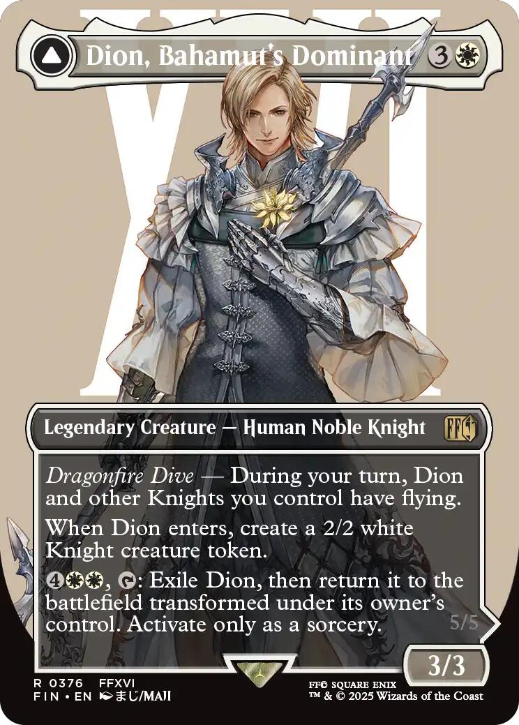 {@@FIN R} Dion, Bahamut's Dominant (Borderless) [FINAL FANTASY][FIN 376]