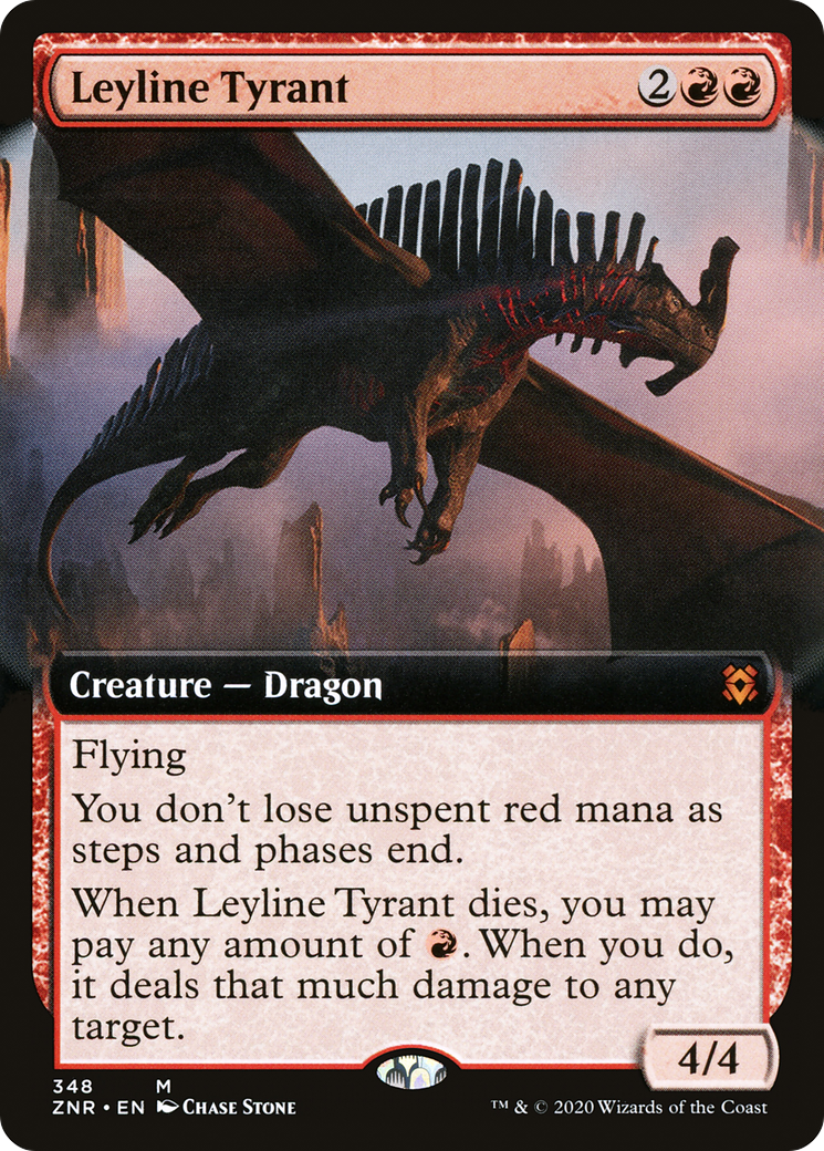 {R} Leyline Tyrant (Extended Art) [Zendikar Rising][ZNR 348] - Misty Mountain Games