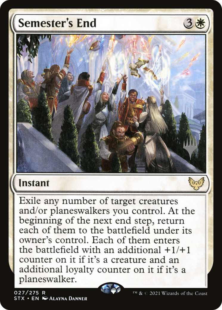{R} Semester's End (Promo Pack) [Strixhaven: School of Mages Promos][PP STX 027]
