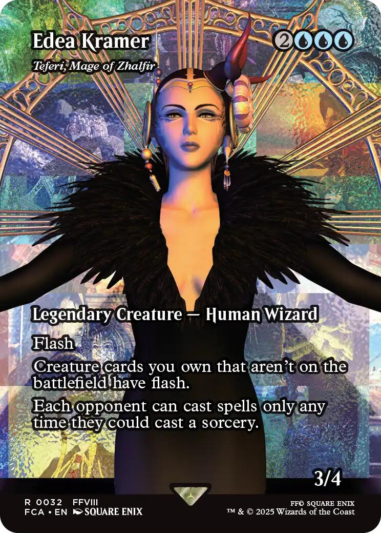 {R} Edea Kramer - Teferi, Mage of Zhalfir (Showcase) [FINAL FANTASY : Through the Ages][FCA 032]