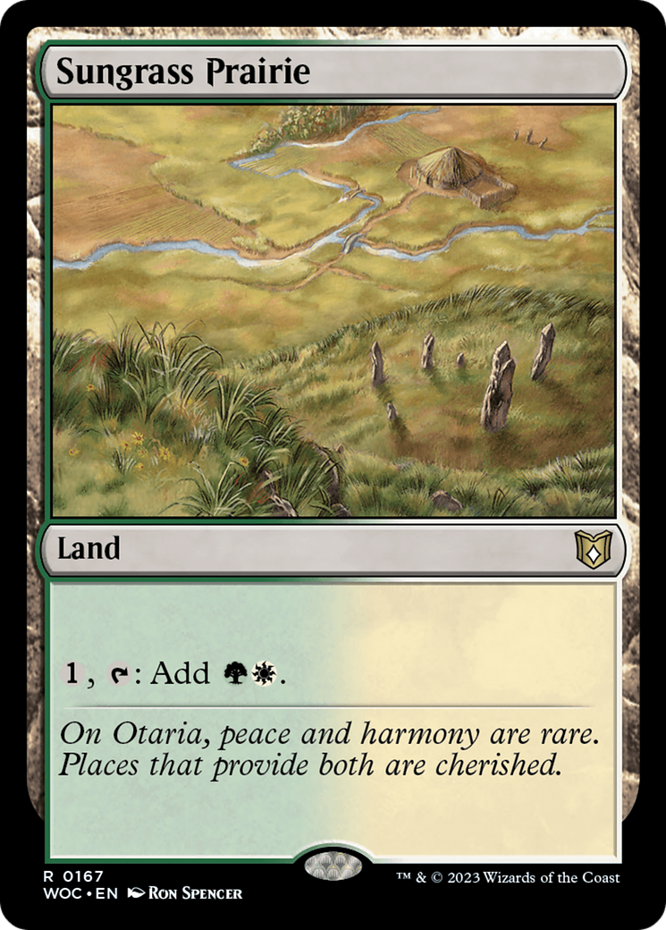 {R} Sungrass Prairie [Wilds of Eldraine Commander][WOC 167]