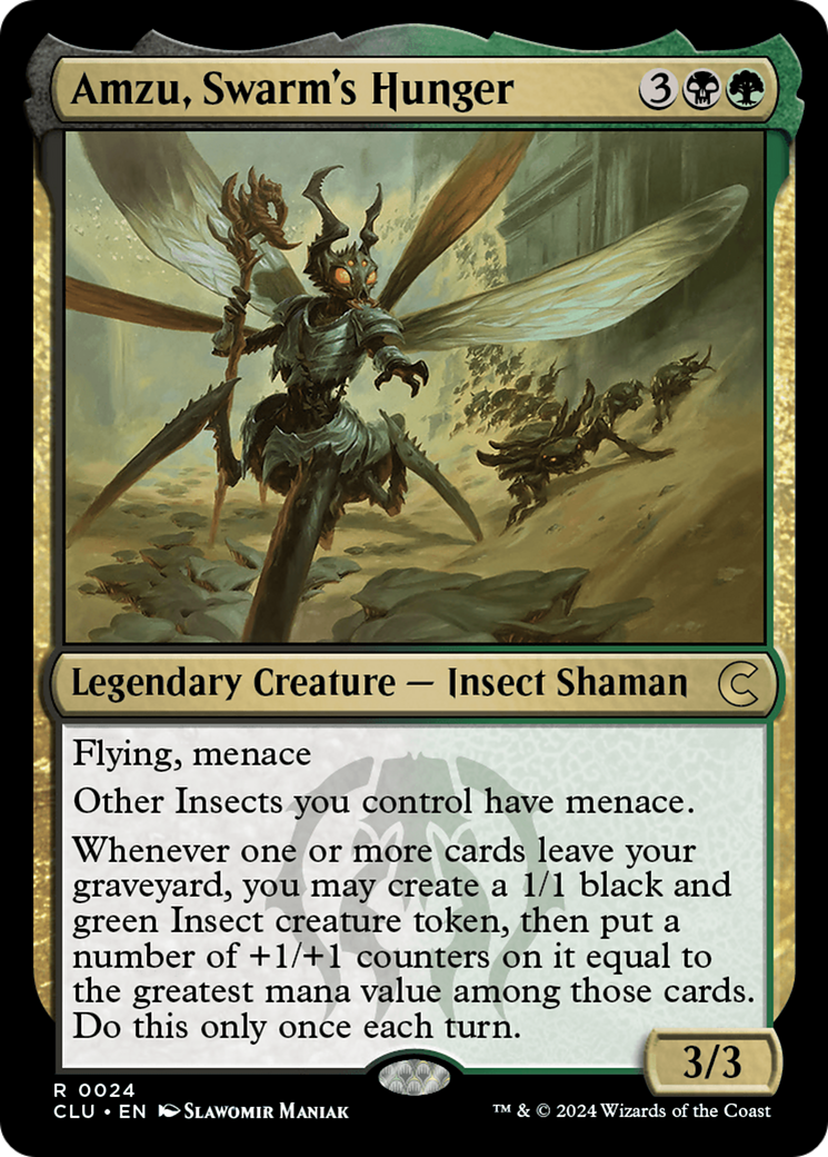 {R} Amzu, Swarm's Hunger [Ravnica: Clue Edition][CLU 024]