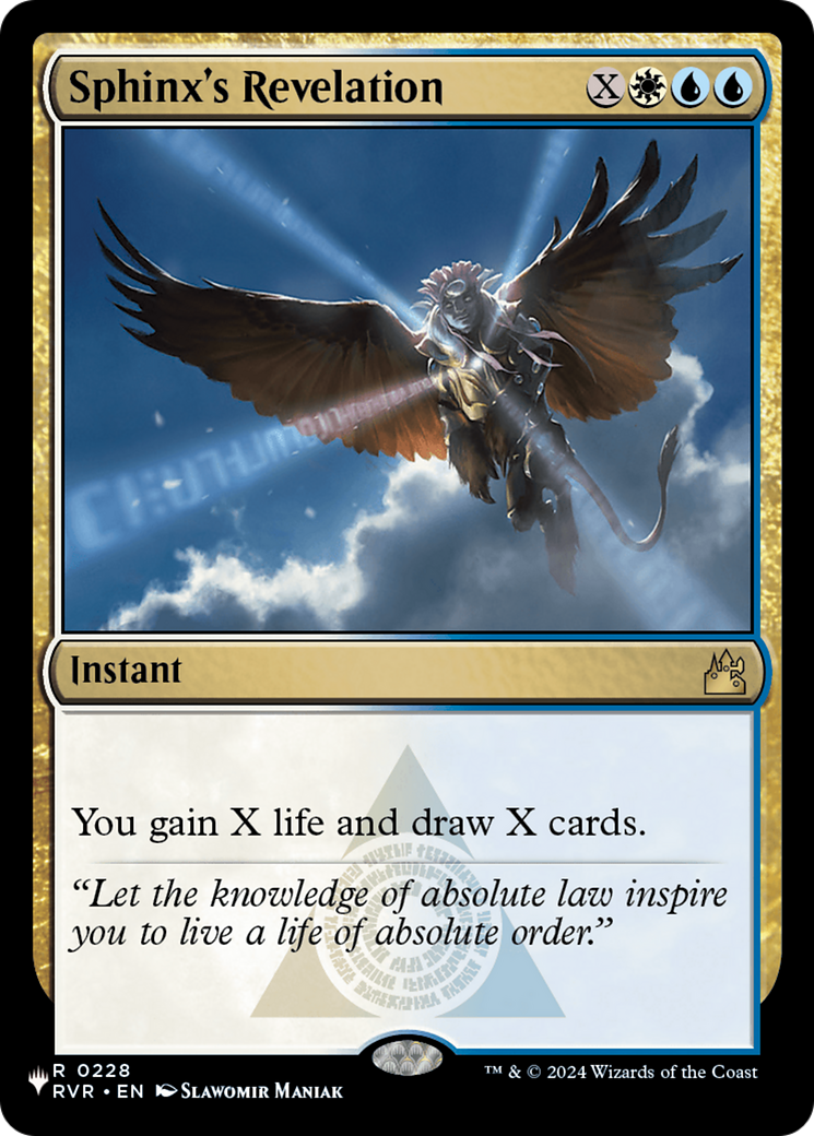 {@@LIST} Sphinx's Revelation [LIST 0228]