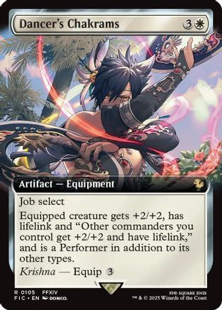 {R} Dancer's Chakrams (Extended Art) [FINAL FANTASY Commander][FIC 105]