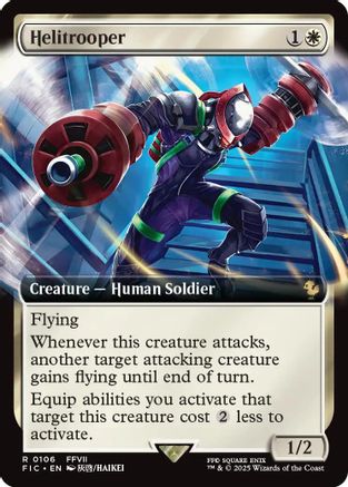 {R} Helitrooper (Extended Art) [FINAL FANTASY Commander][FIC 106]