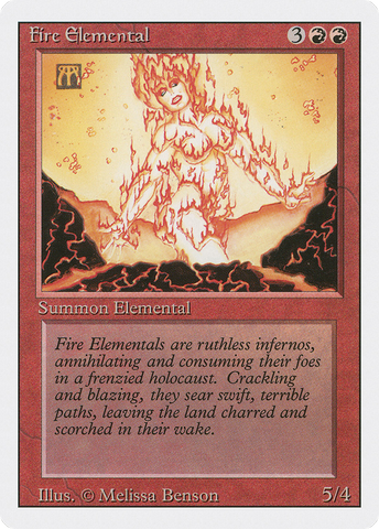 {C} Fire Elemental [Revised Edition][3ED 149]